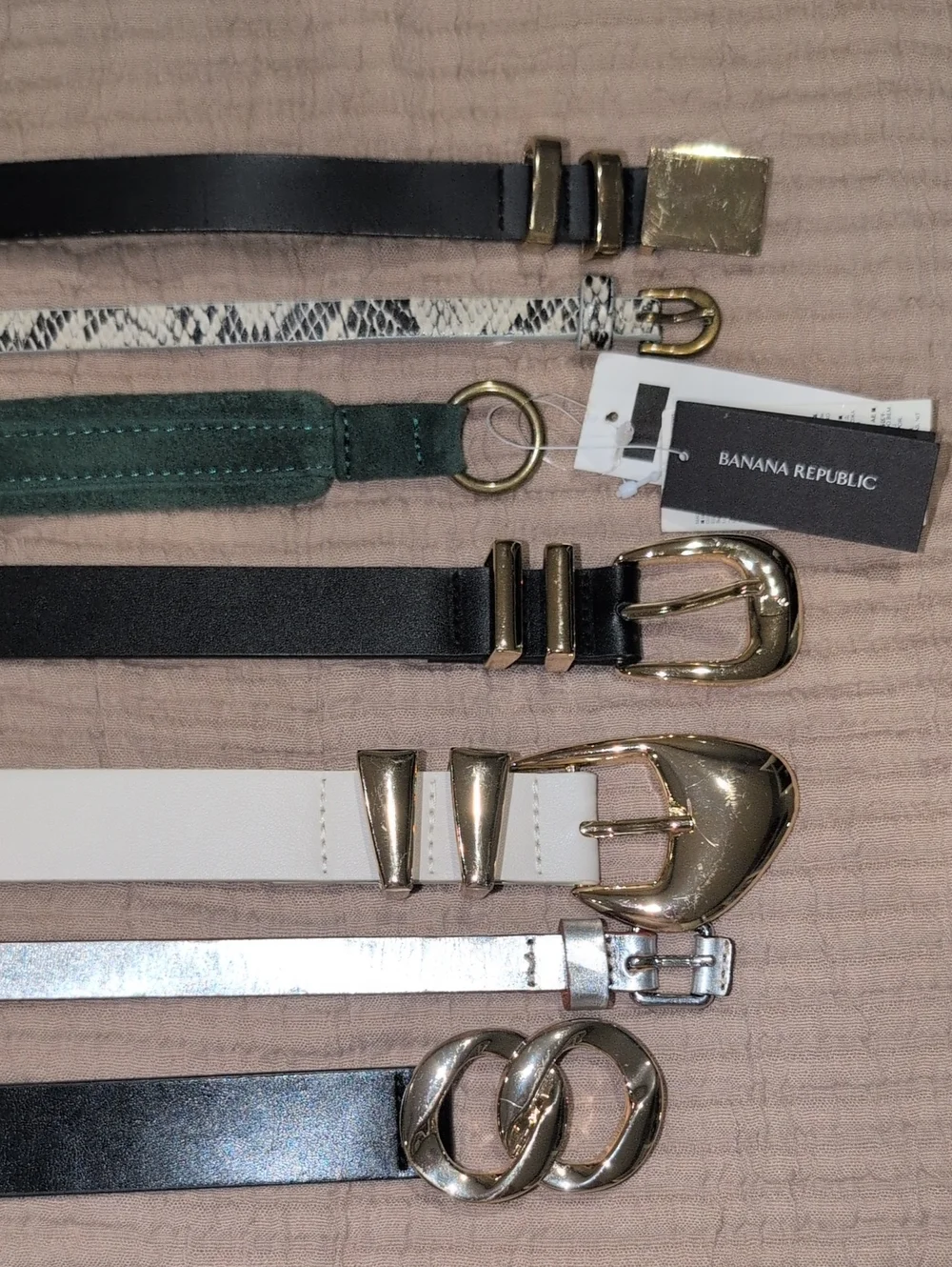 Women's 7 Belt Bundle! Assorted brands.